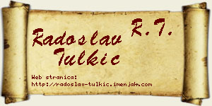 Radoslav Tulkić vizit kartica